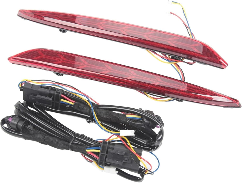 Tesla Model 3 Rear Bumper Fishbone Style Taillight Rear Bumper Reflectors, 2017-2023