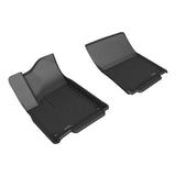 Rivian R1T 3D Maxpider Kagu Front Row Floormats, Black, 2022-2024