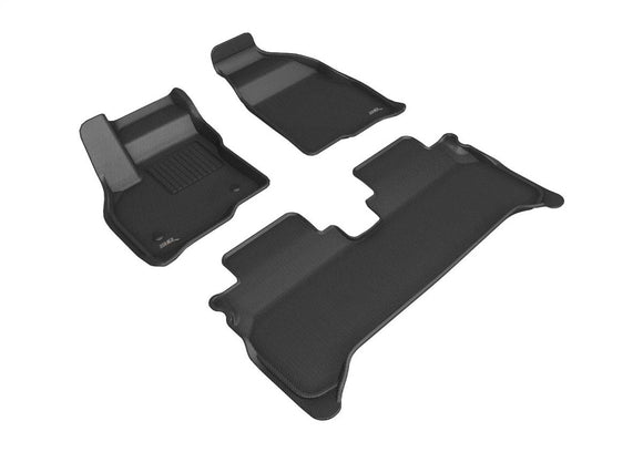 Chevy Bolt EUV 3D MAXpider EUV Front and Rear Kagu Floormats, Black, 2022-2023