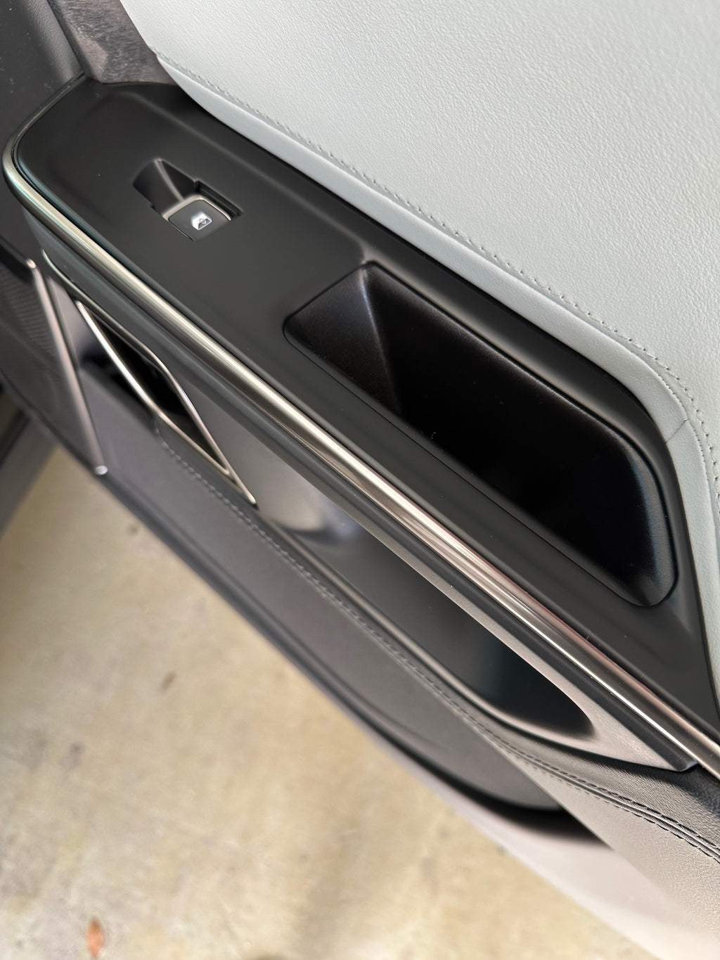 Door Switch Cover Trim Panels, 4-Piece Set, Matte Black for Rivian R1T, R1S