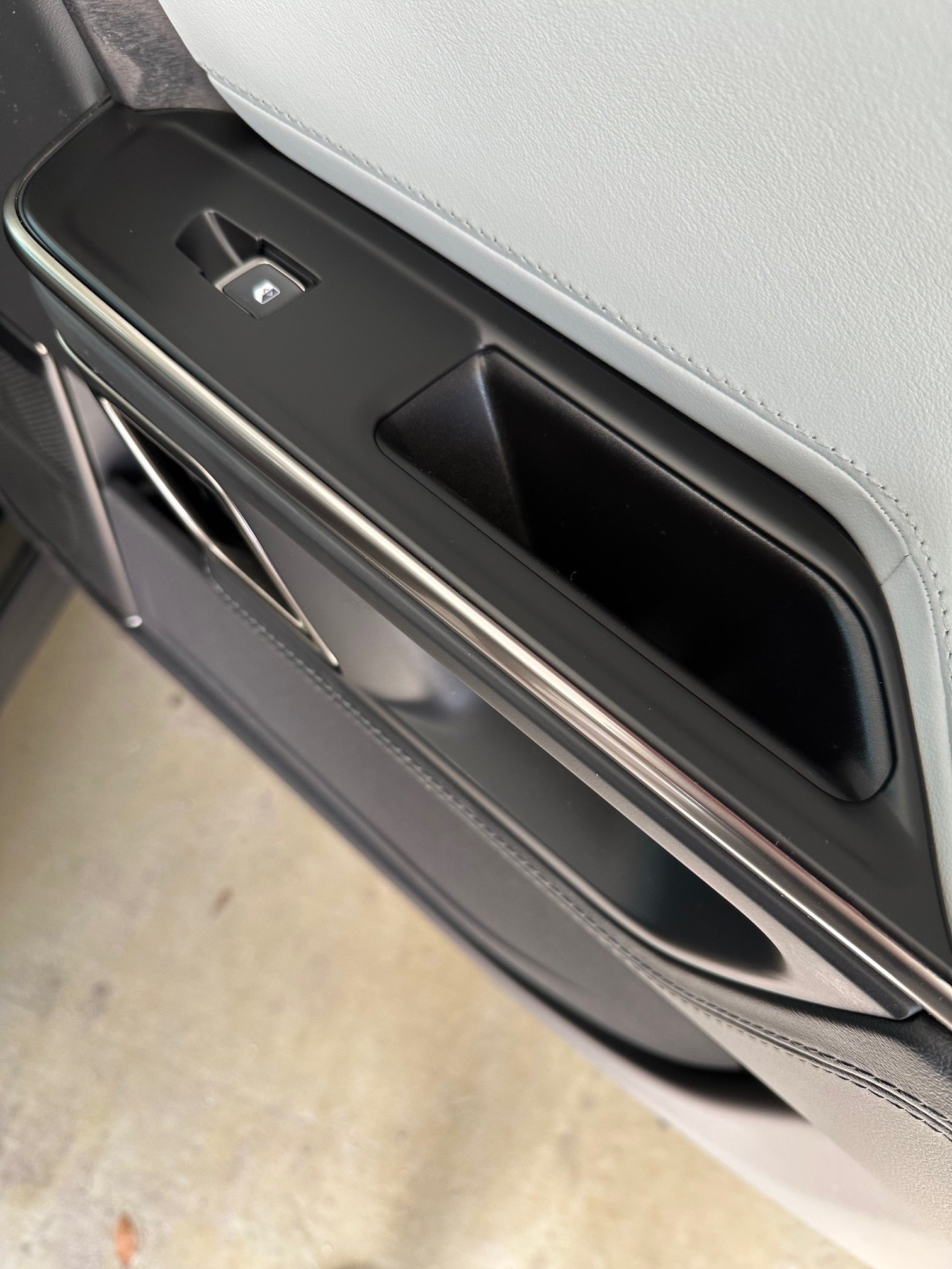 Door Switch Cover Trim Panels, 4-Piece Set, Matte Black for Rivian R1T, R1S