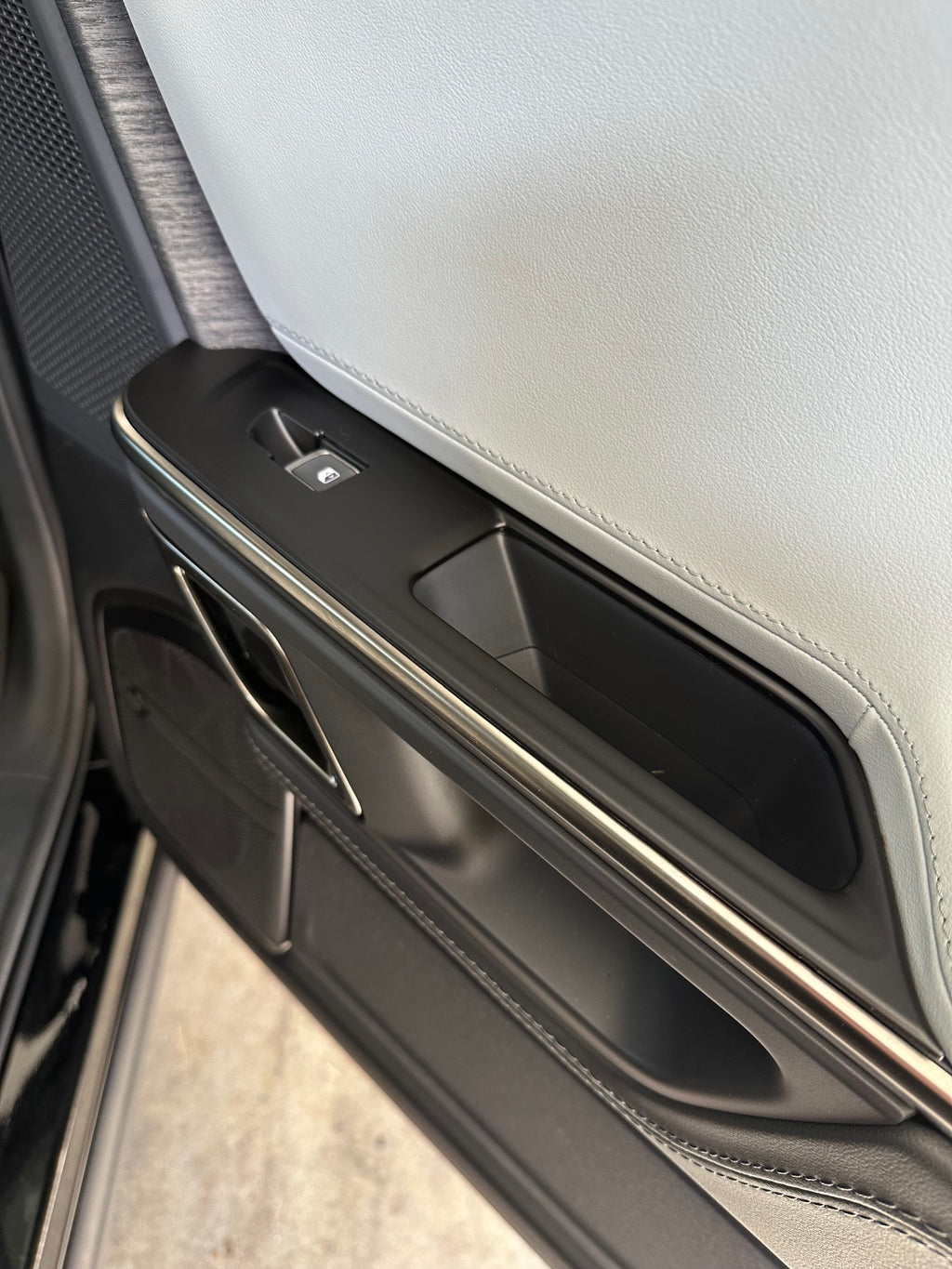 Door Switch Cover Trim Panels, 4-Piece Set, Matte Black for Rivian R1T, R1S