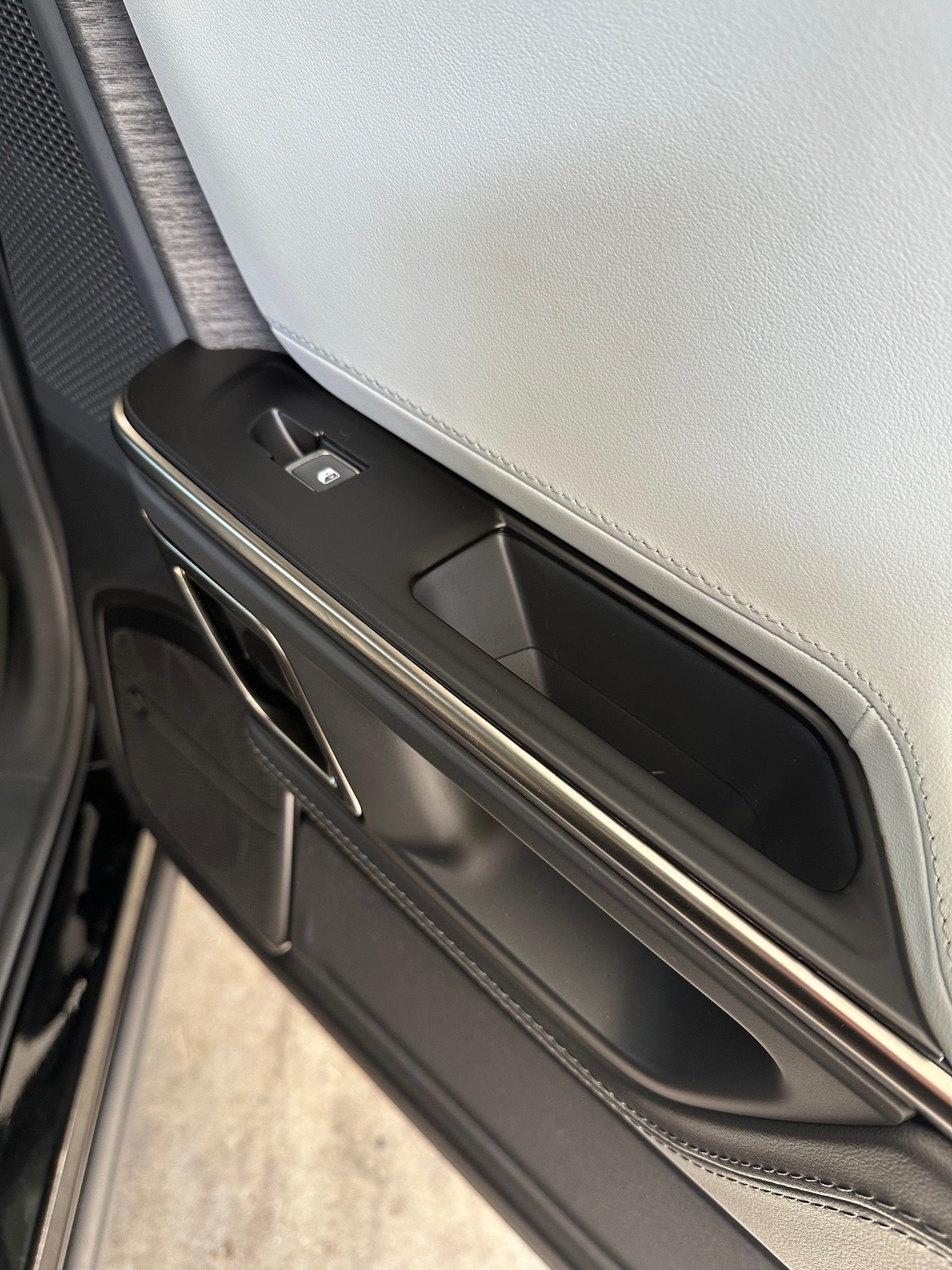 Door Switch Cover Trim Panels, 4-Piece Set, Matte Black for Rivian R1T, R1S