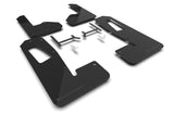 Rivian R1S Mud Flap Set, Rally Armor Black W/ Metallic Black Logo, 2022-2024