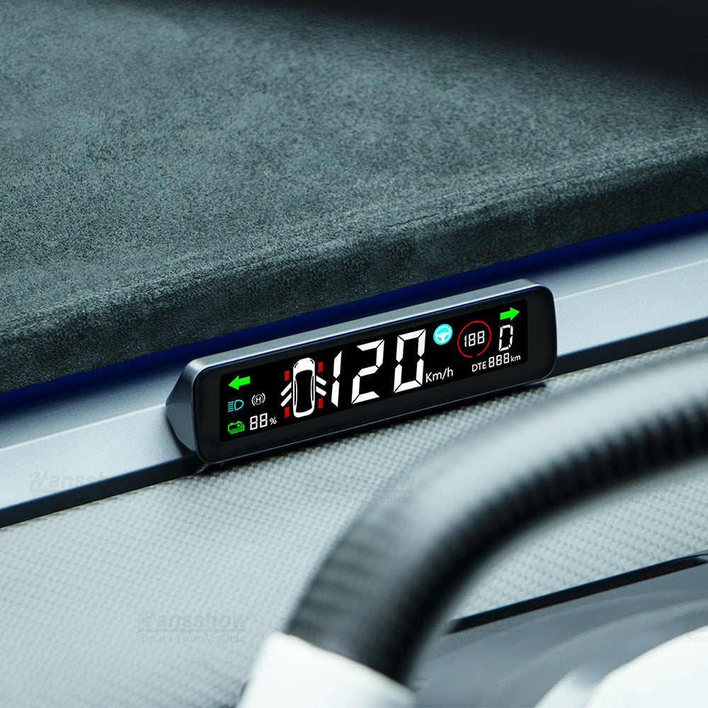 Tesla Model 3, Y 3.9" Mini Dashboard Hidden HUD Head-up Display, 2017-2023
