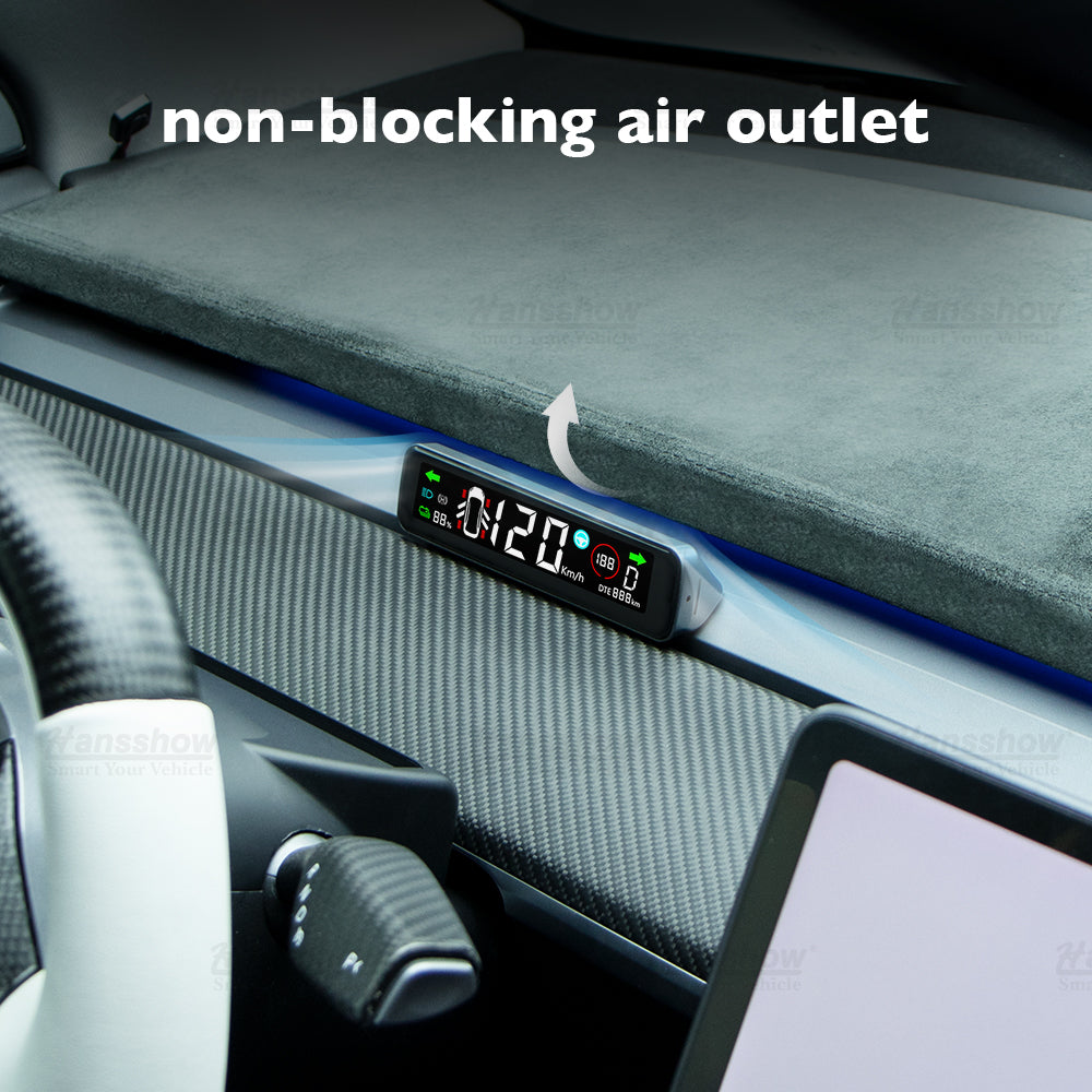 Tesla Model 3, Y 3.9" Mini Dashboard Hidden HUD Head-up Display, 2017-2023