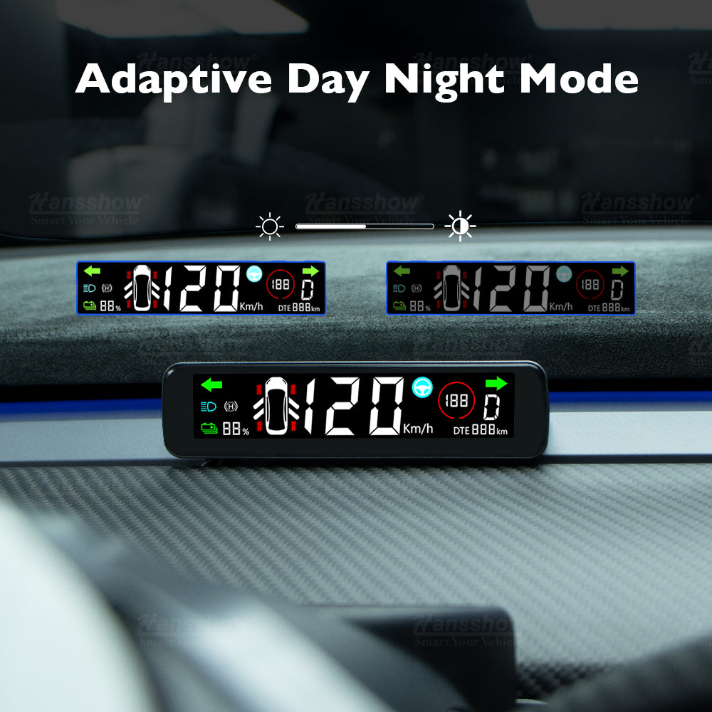 Tesla Model 3, Y 3.9" Mini Dashboard Hidden HUD Head-up Display, 2017-2023