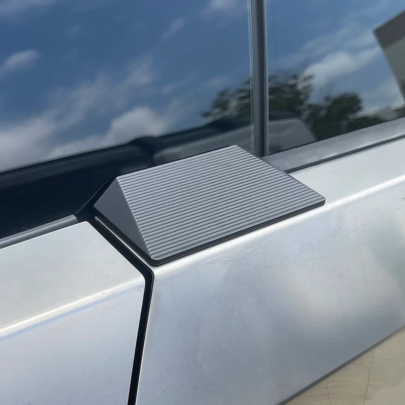 Tesla Cybertruck Billet Aluminum Mirror Delete Kit, 2-Piece Set, 2024-2025