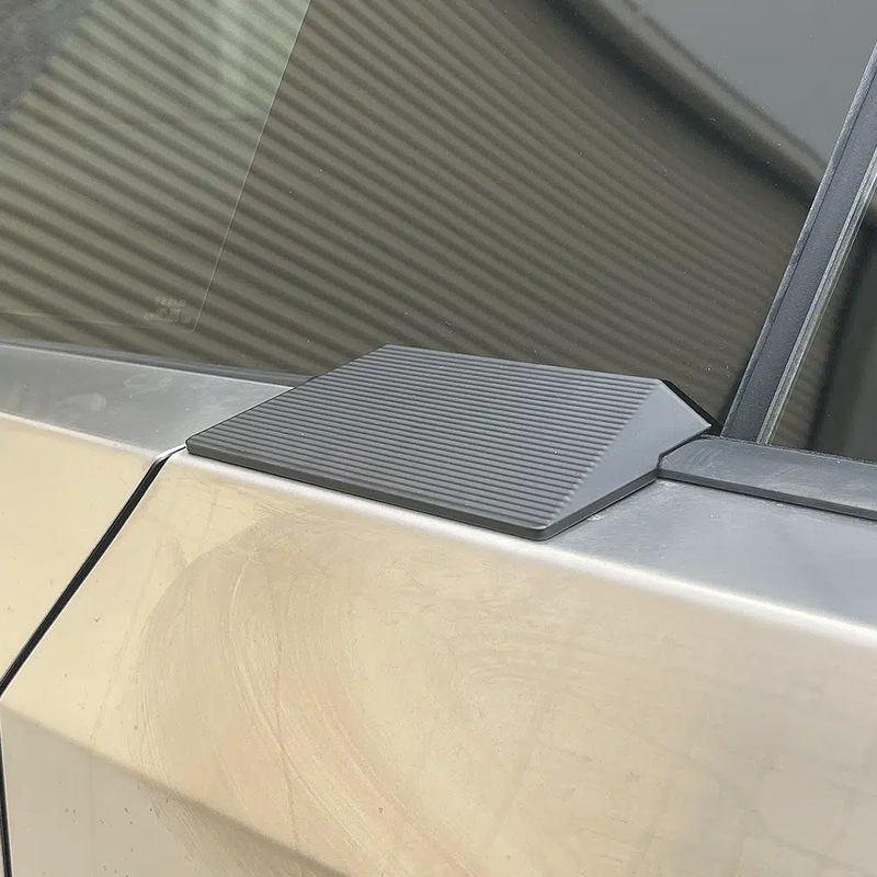 Tesla Cybertruck Billet Aluminum Mirror Delete Kit, 2-Piece Set, 2024-2025