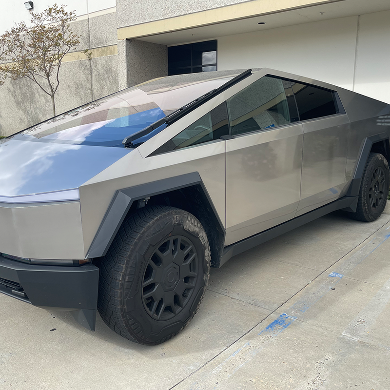 Tesla Cybertruck Billet Aluminum Mirror Delete Kit, 2-Piece Set, 2024-2025