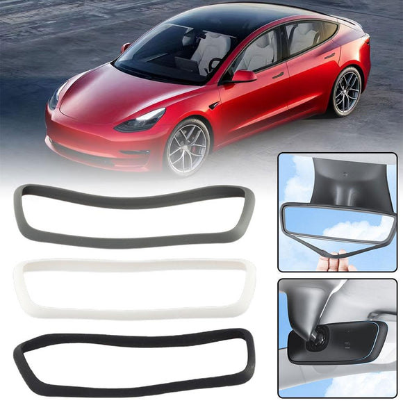 Tesla Model 3, Y Inside Rearview Mirror Silicone Edge Protector Cover, 2017-2024
