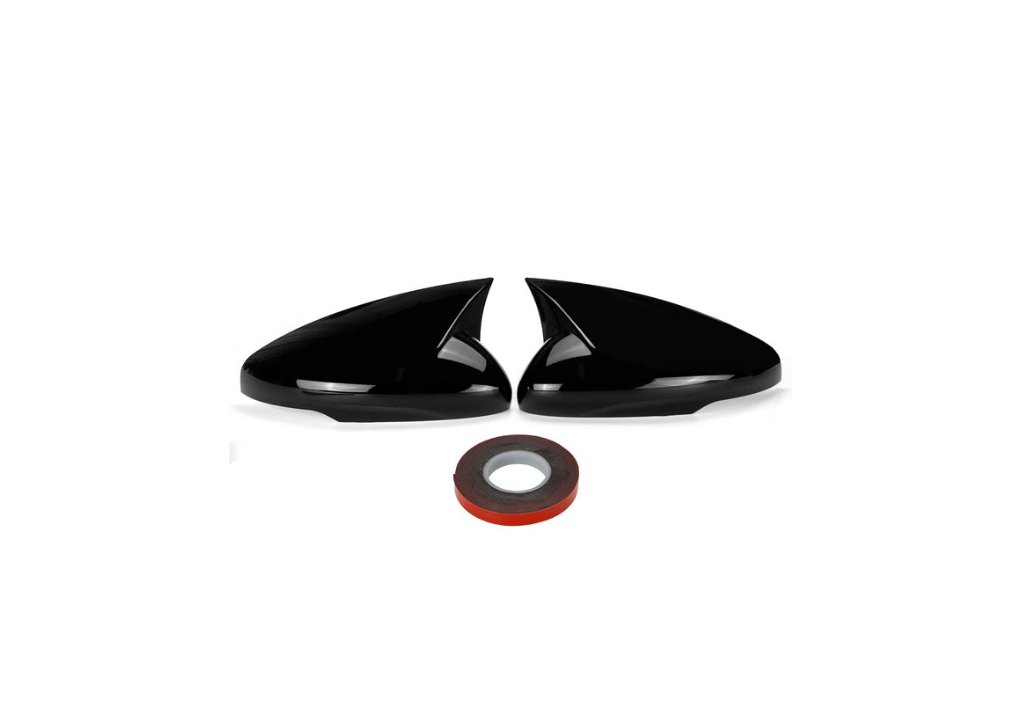 Mustang Mach-E ABS Gloss Black Exterior Side Mirror Cover Trim, 2021-2025