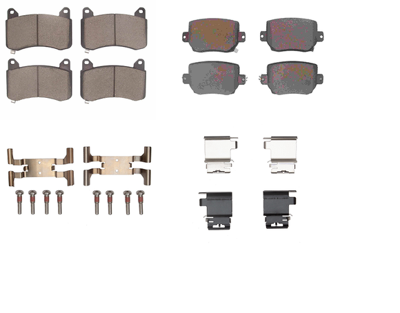 Tesla Model Y Performance Complete Brake Pad Bundle Kit, Front & Rear, 2020-2023