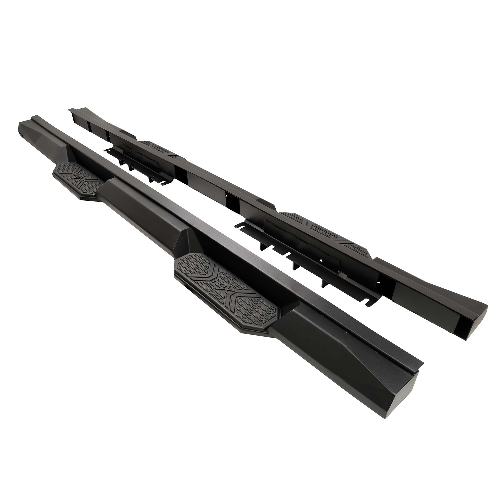 Tesla CyberTruck Xtreme Nerf Step Bars, Textured Black, 2024-2026