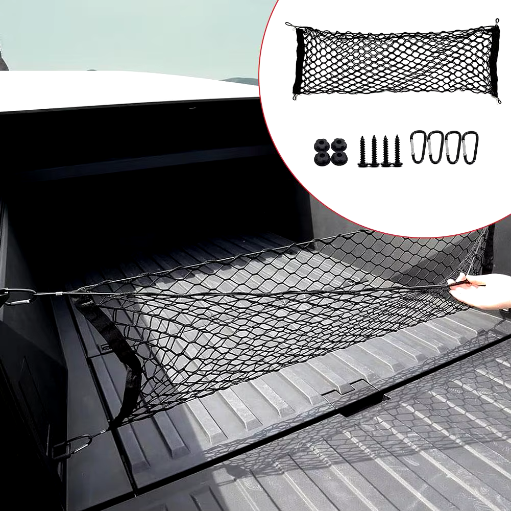 Tesla Cybertruck Bed Cargo Net Storage Organizer, 2024-2025