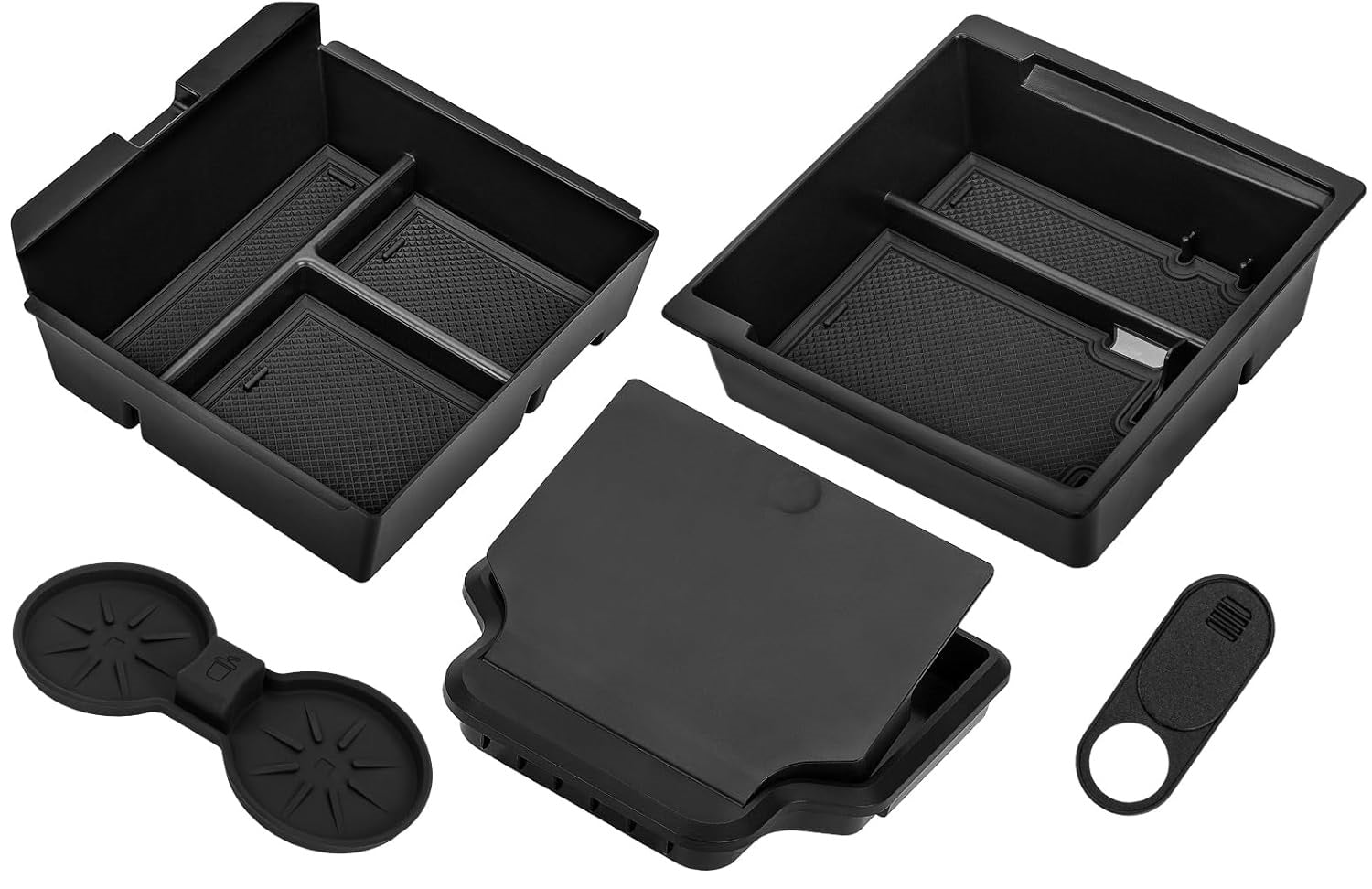 Tesla Model 3 Highland, Model Y Juniper Interior Console Organizer Bundle Set, 5-Piece