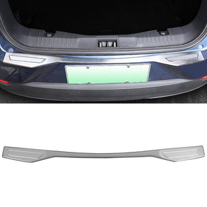 Mustang Mach-E Outer Rear Bumper Edge Cover Guard Protector Trim, Stainless Steel, 2021-2024