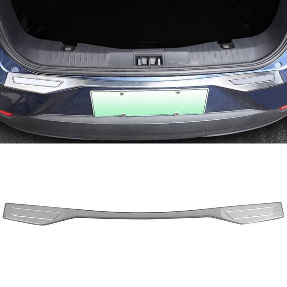 Mustang Mach-E Outer Rear Bumper Edge Cover Guard Protector Trim, Stainless Steel, 2021-2023