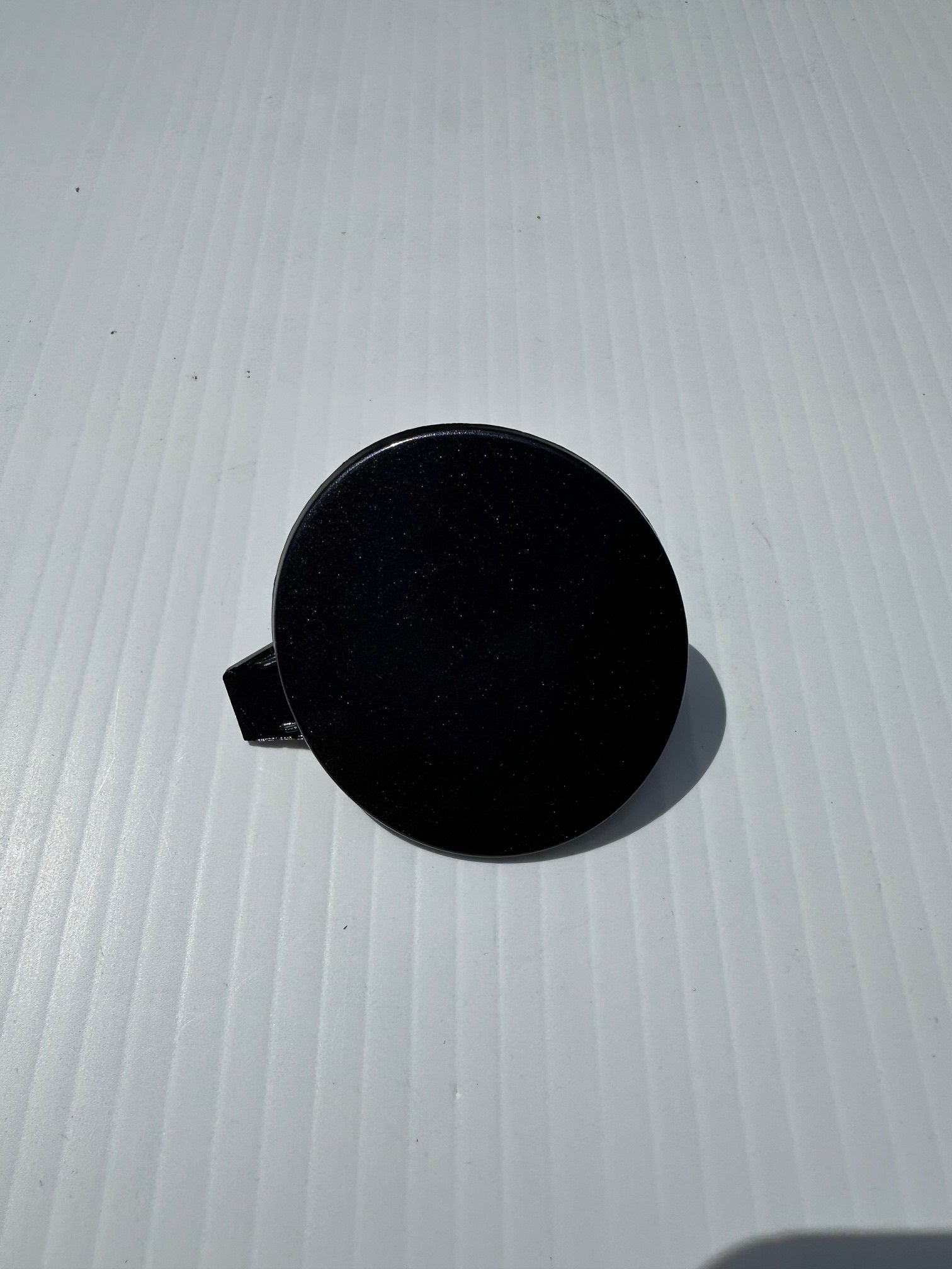 Tesla Model 3 Highland Performance Front Bumper Tow Hook Cover Cap, Stealth Gray, 2024-2026