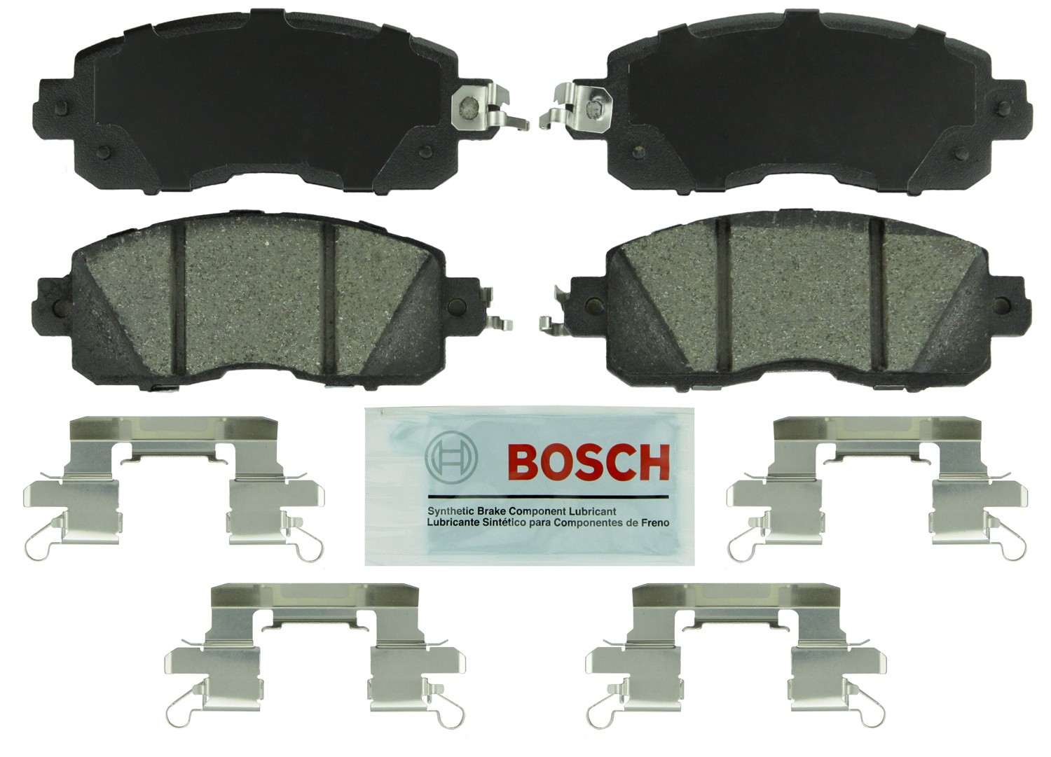 Nissan Leaf Bosch Blue Ceramic Front Brake Pads with Hardware, USA Built, 2011-2017