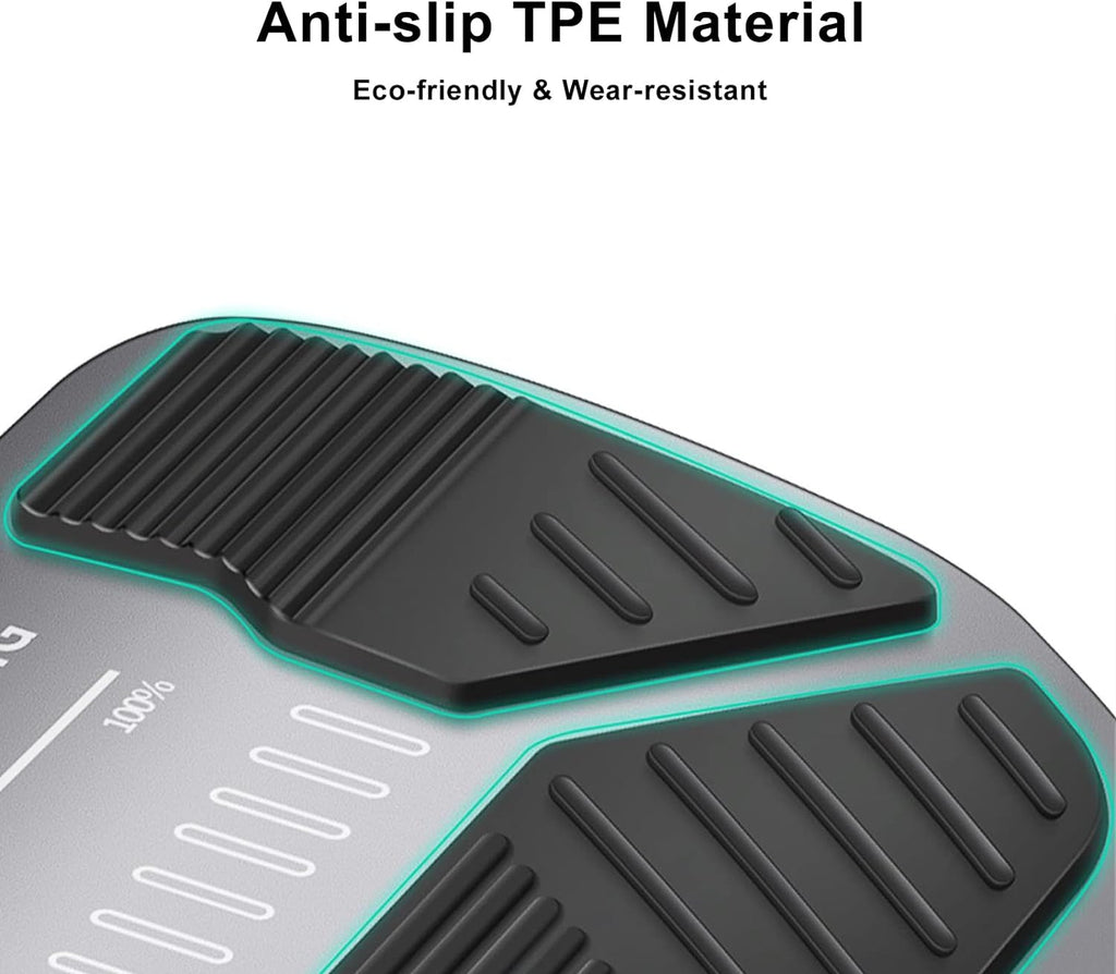 Tesla Model 3, Y Anti-Slip Accelerator & Brake Pedal Covers, Aluminum, Metal Gray, 2017-2024