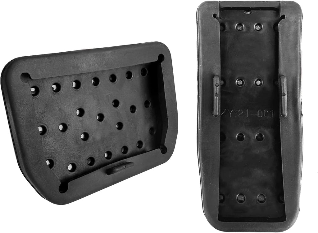 Tesla Model 3, Y Anti-Slip Accelerator & Brake Pedal Covers, Aluminum, Metal Gray, 2017-2024