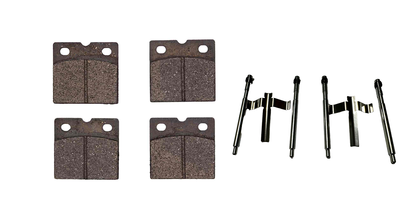 Tesla Model X Rear Parking Brake Pad Set with Hardware, HybriDynamic ...