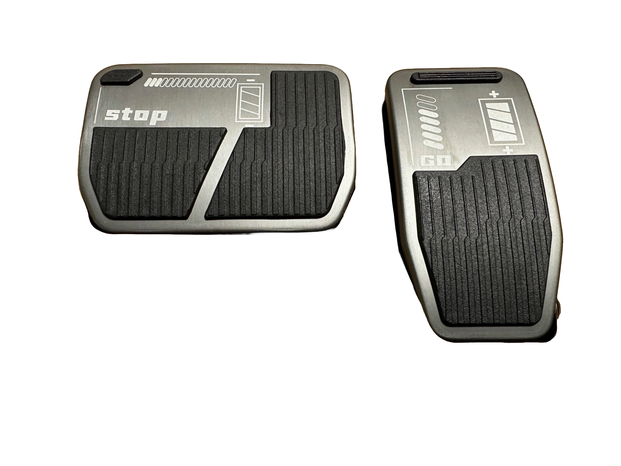 Tesla Model 3, Y Anti-Slip Accelerator & Brake Pedal Covers, Aluminum, 2017-2024