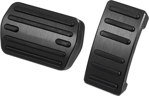 Mustang Mach-E Aluminum Performance Pedal Pad Covers, Black, 2021-2024