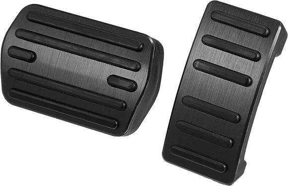 Mustang Mach-E Aluminum Performance Pedal Pad Covers, Black, 2021-2023
