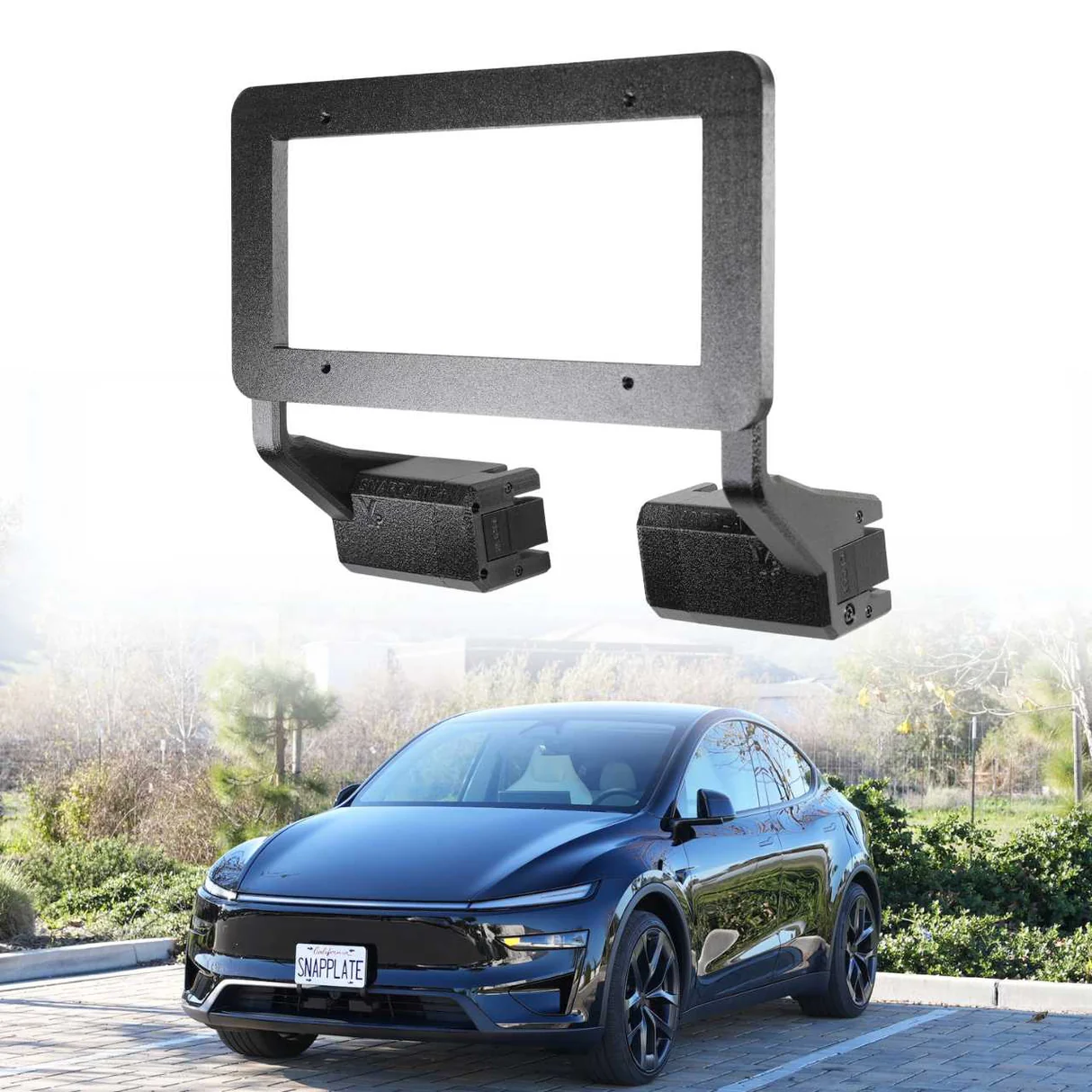 Tesla Model Y Performance SNAPPLATE Front License Plate Mount, Removable, Juniper Refresh, 2025-2026