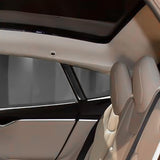  Model S Interior Rear Pillar Carbon Fiber Stickers, 2012-2020