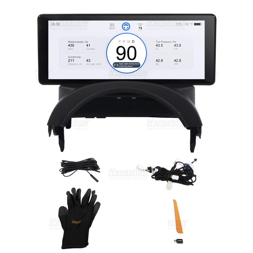 Tesla Model 3, Y F68 Carplay Dashboard Touch Screen 6.86" Display, 2017-2023