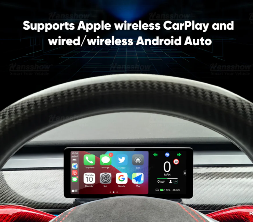 Tesla Model 3, Y F68 Carplay Dashboard Touch Screen 6.86" Display, 2017-2023