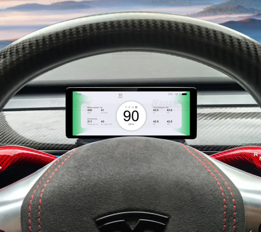 Tesla Model 3, Y F68 Carplay Dashboard Touch Screen 6.86" Display, 2017-2023