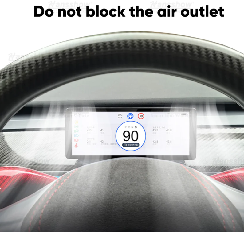 Tesla Model 3, Y F68 Carplay Dashboard Touch Screen 6.86" Display, 2017-2023