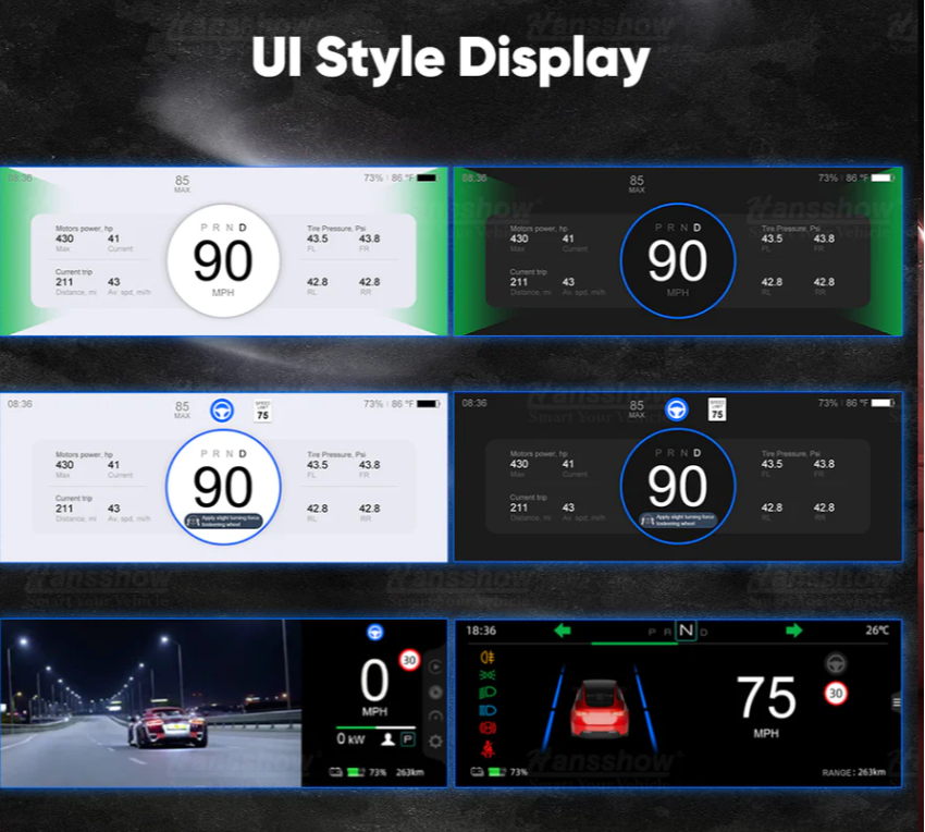 Tesla Model 3, Y F68 Carplay Dashboard Touch Screen 6.86" Display, 2017-2023