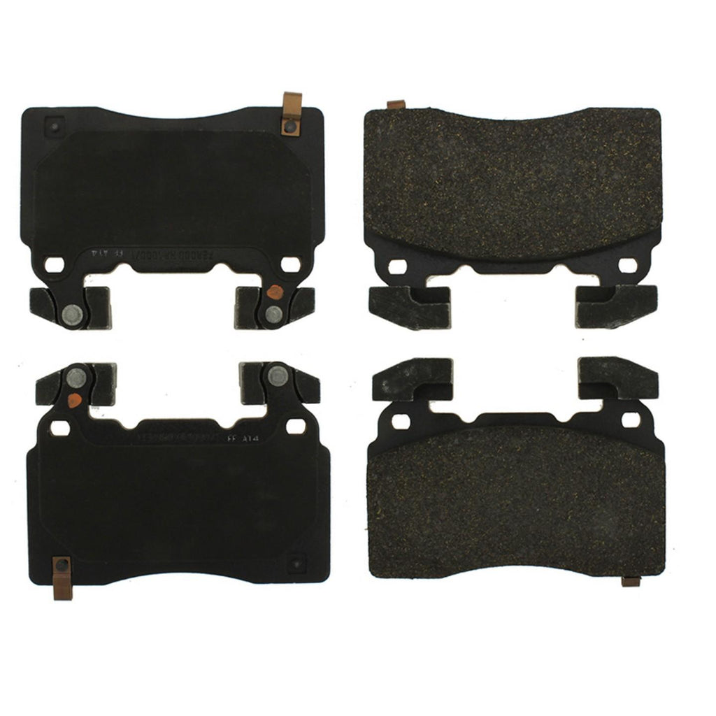 Tesla Model S Posi-Quiet Semi-Metallic Front Brake Pads, with Shims, 2012-2016