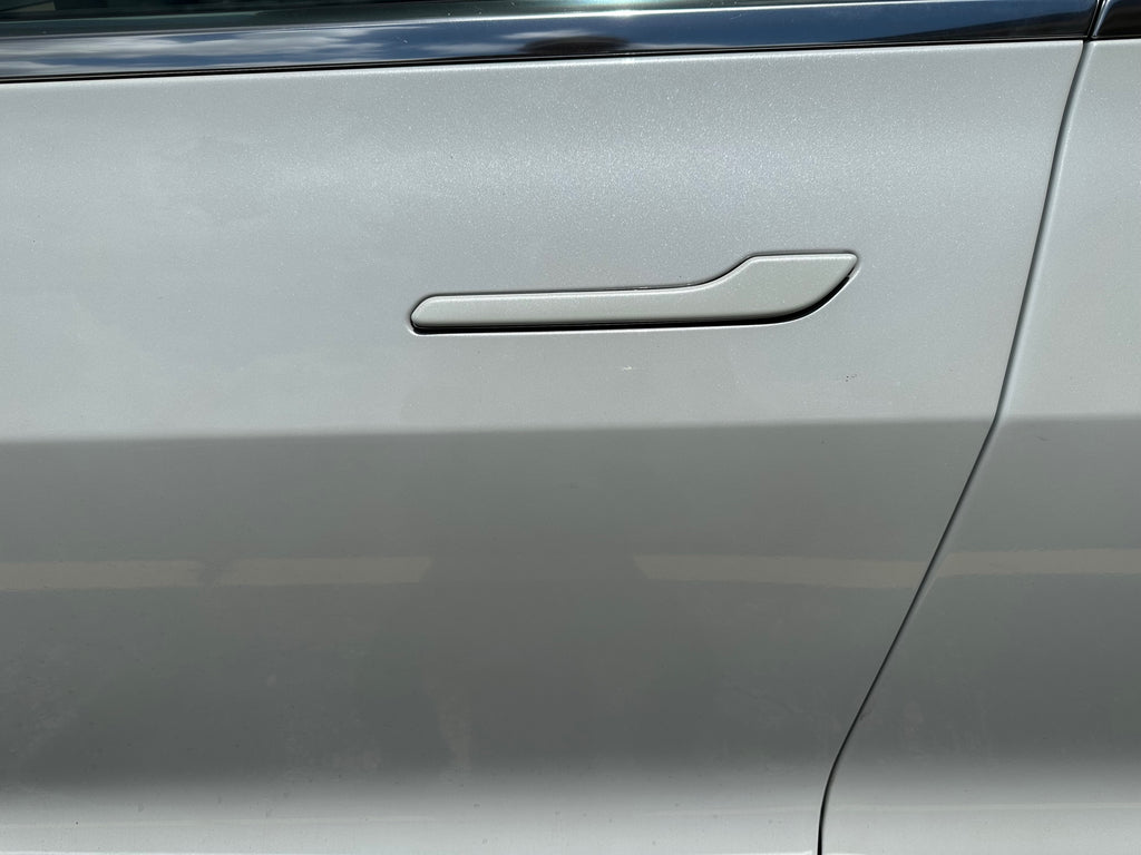 Tesla Model 3, Y, Door Handle Covers, ABS, Color Matched Pearl White PPSW