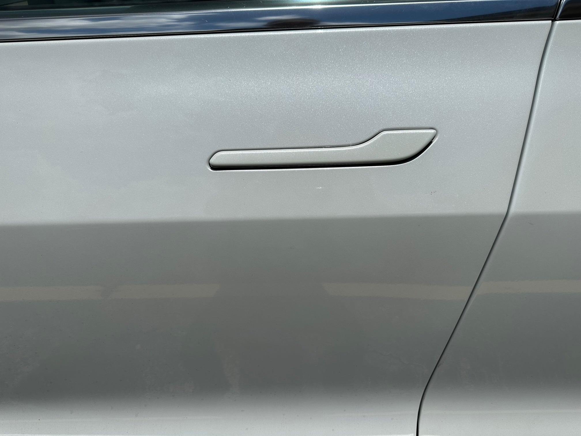 Tesla Model 3, Y, Door Handle Covers, ABS, Color Matched Pearl White PPSW