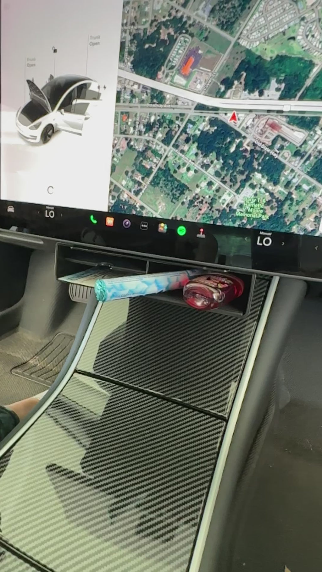 Tesla Model 3, Y Under Screen Storage Box Tray, 2017-2024