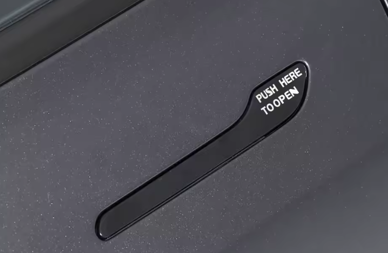 Tesla Model 3, Y, Door Handle PUSH HERE TO OPEN Reflective Car Sticker with Word "Push To Open", 4pc Set, 2017-2026 (Copy)