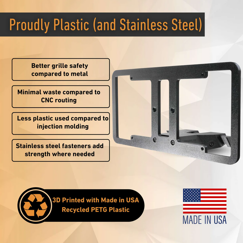 SNAPPLATE Front License Plate Mount, Removable for Rivian R2, 2026