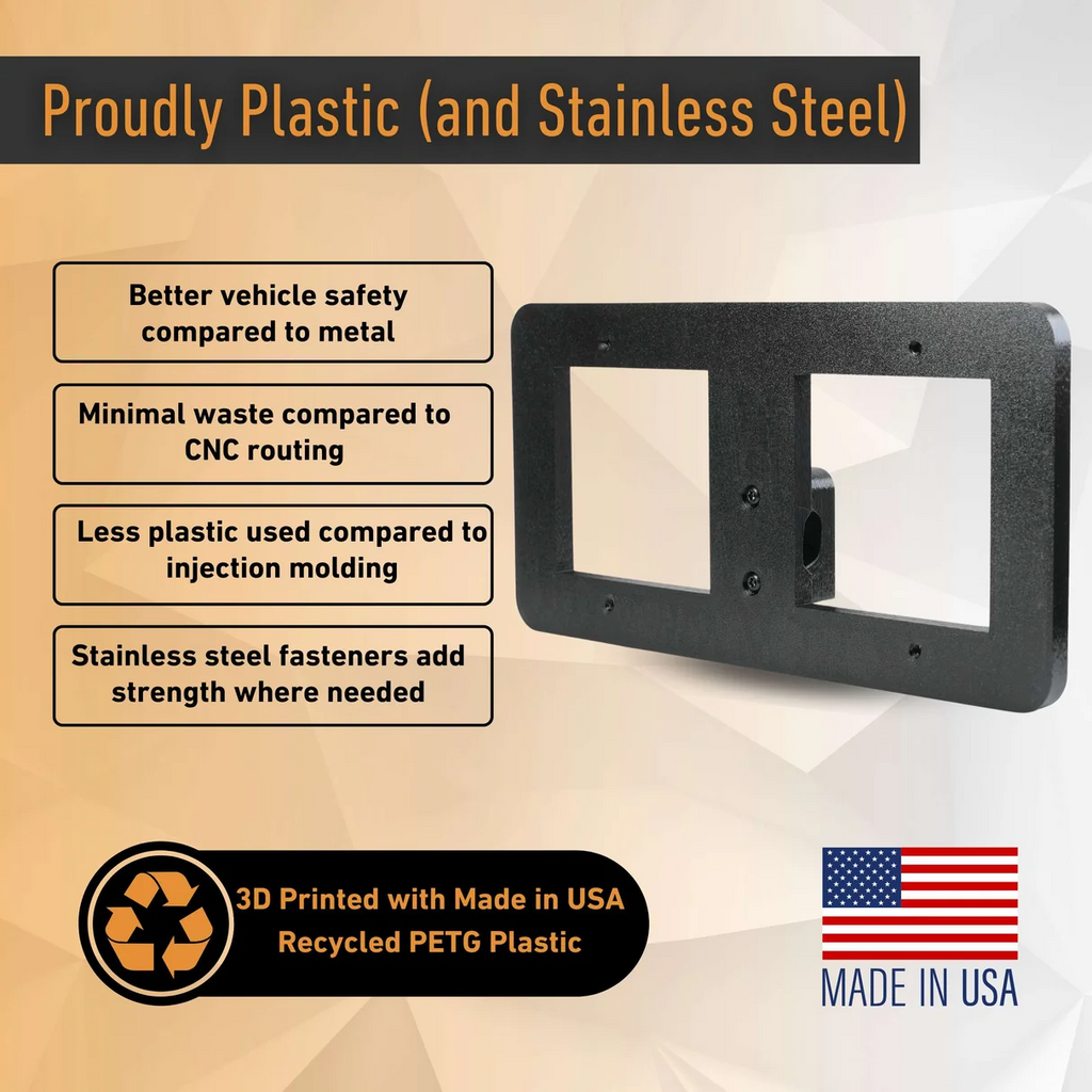 Tow Hook Front License Plate Mount for Rivian R2, 2026-2027