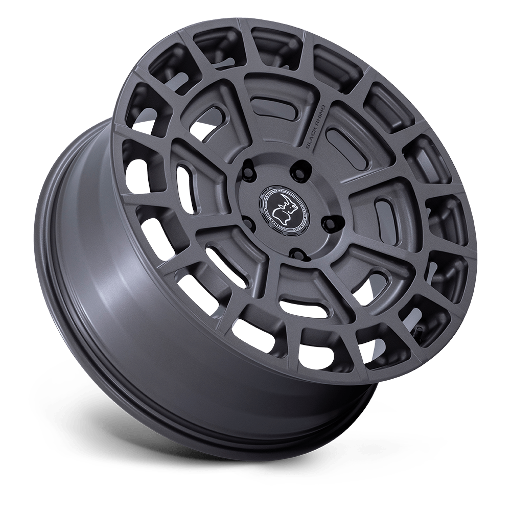 Black Rhino Voltaic Matte Gunmetal Wheels, Front & Rear for Rivian R1T, R1S