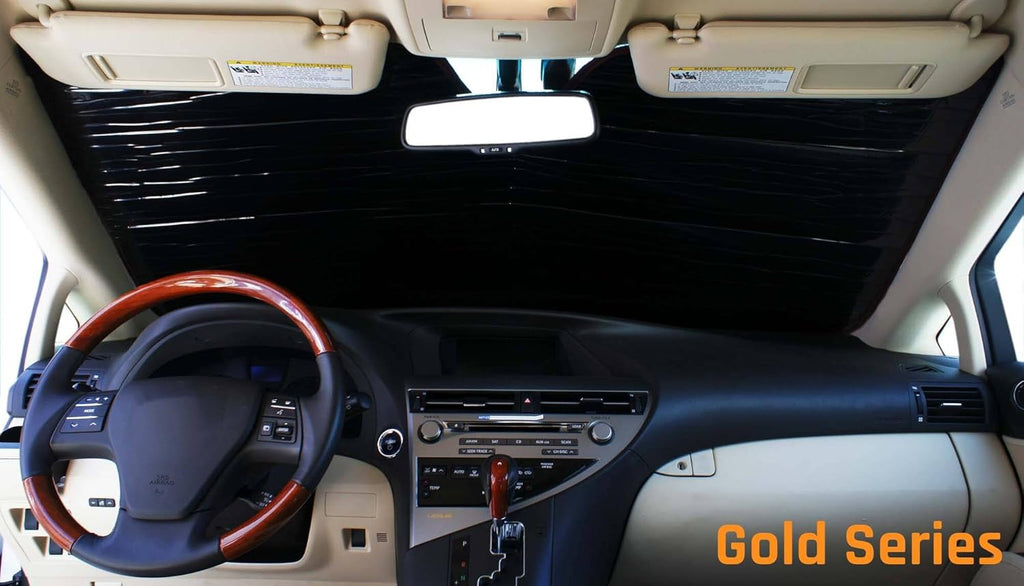 Sun Shade, Heatshield Custom-Fit Gold Series for Rivian R1S, 2022-2025