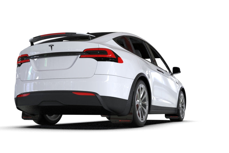 Rally Armor Mud Flaps For 2020-2026 Tesla Model Y – Black With Black Logo (Set Of 4)