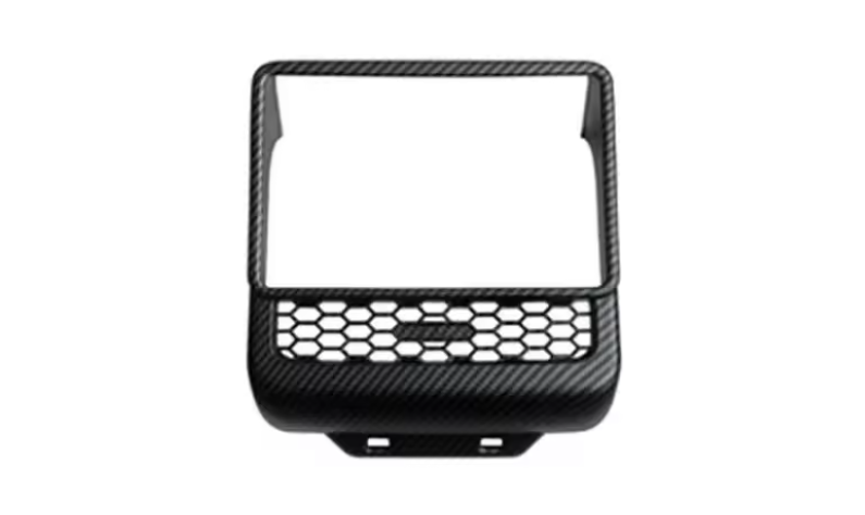 Tesla Model 3, Y Rear Screen Cover Trim, Matte Carbon Fiber, Highland, Juniper, 2024-2026