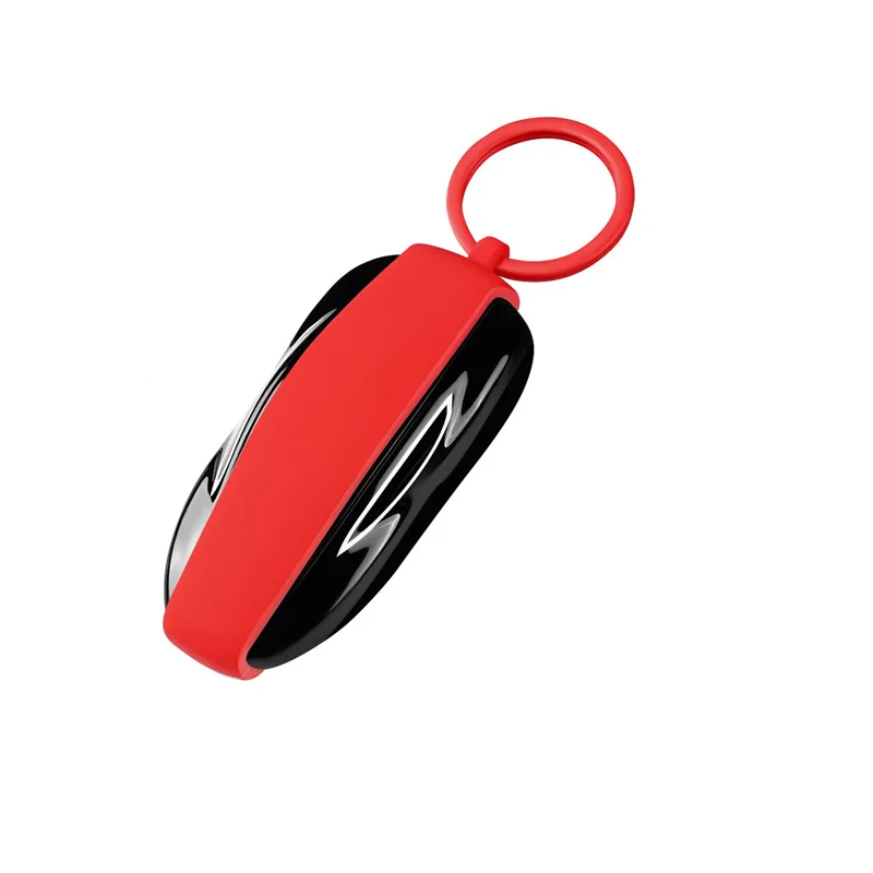 Tesla Model S Key Fob Cover Shell Protector Case Holder, Red, 2012-2026