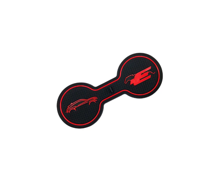 Mustang Mach-E Silicone Console Drink Holder Pad, Red, White, or Blue, 2021-2025